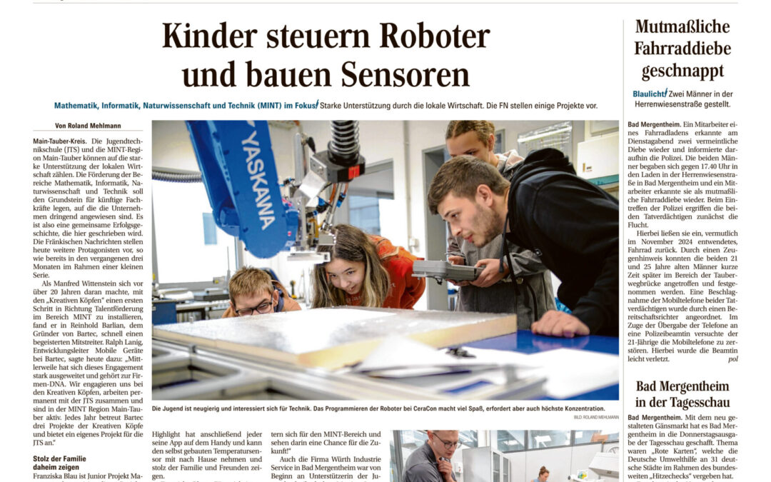 Kinder steuern Roboter und bauen Sensoren