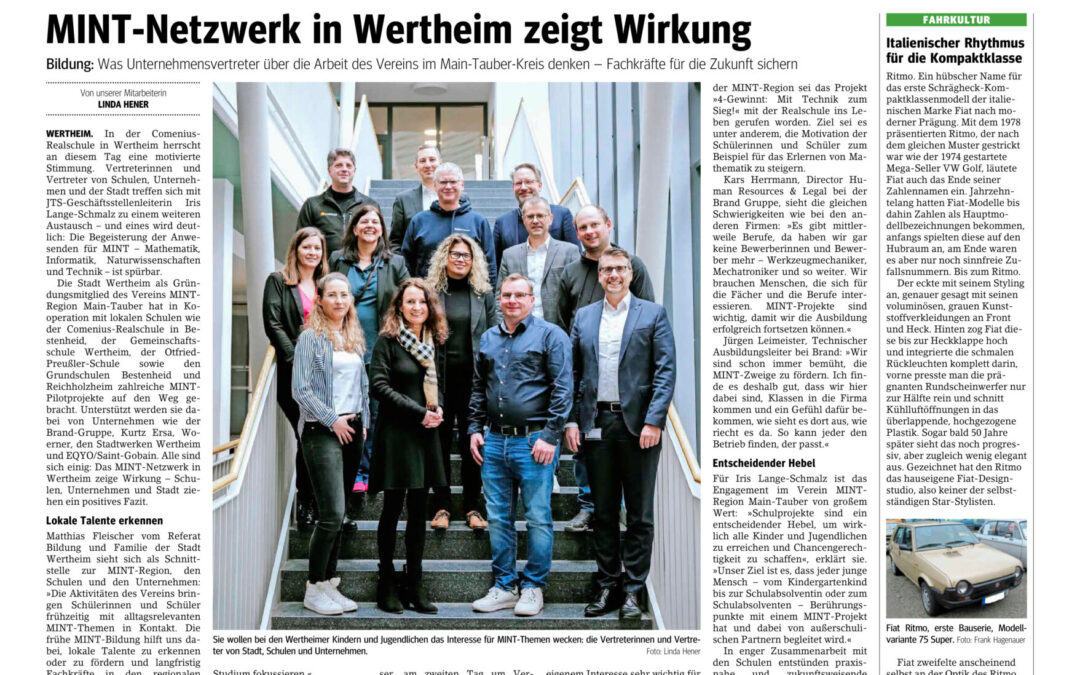 MINT-Netzwerk in Wertheim zeigt Wirkung