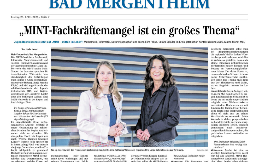 „MINT-Fachkräftemangel ist ein großes Thema“