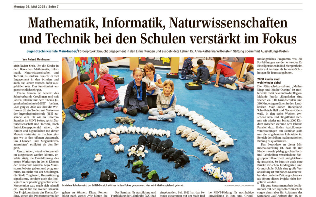 Mathematik, Informatik, Naturwissenschaften und Technik bei den Schulen verstärkt im Fokus